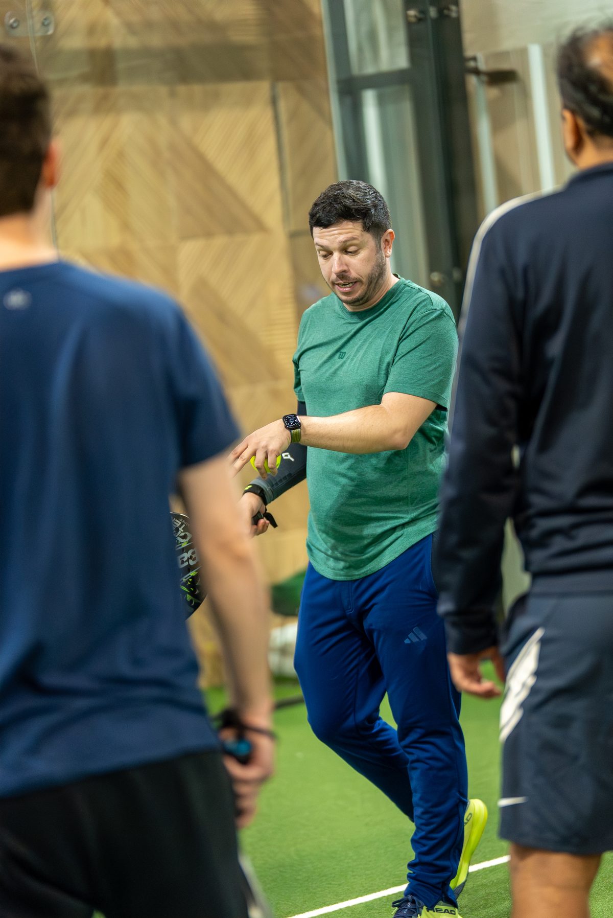 Padel coaching session at Access Padel